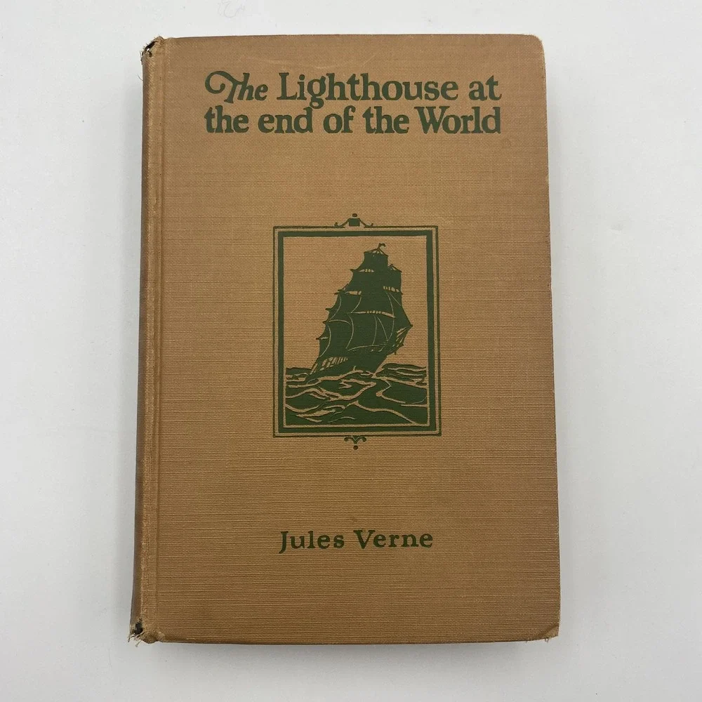 Antique 1924 The Lighthouse at the‎ End of the World by Jules Verne HC